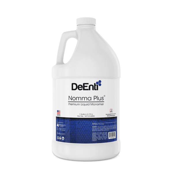 1 Gallon Nomma Plus Acrylic Nail Monomer for professional bulk use in nail salons.