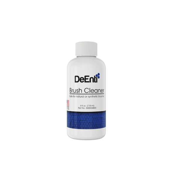 4 oz Bottle DeEnti Brush Cleaner Safe for Natural and Synthetic Nail Brushes