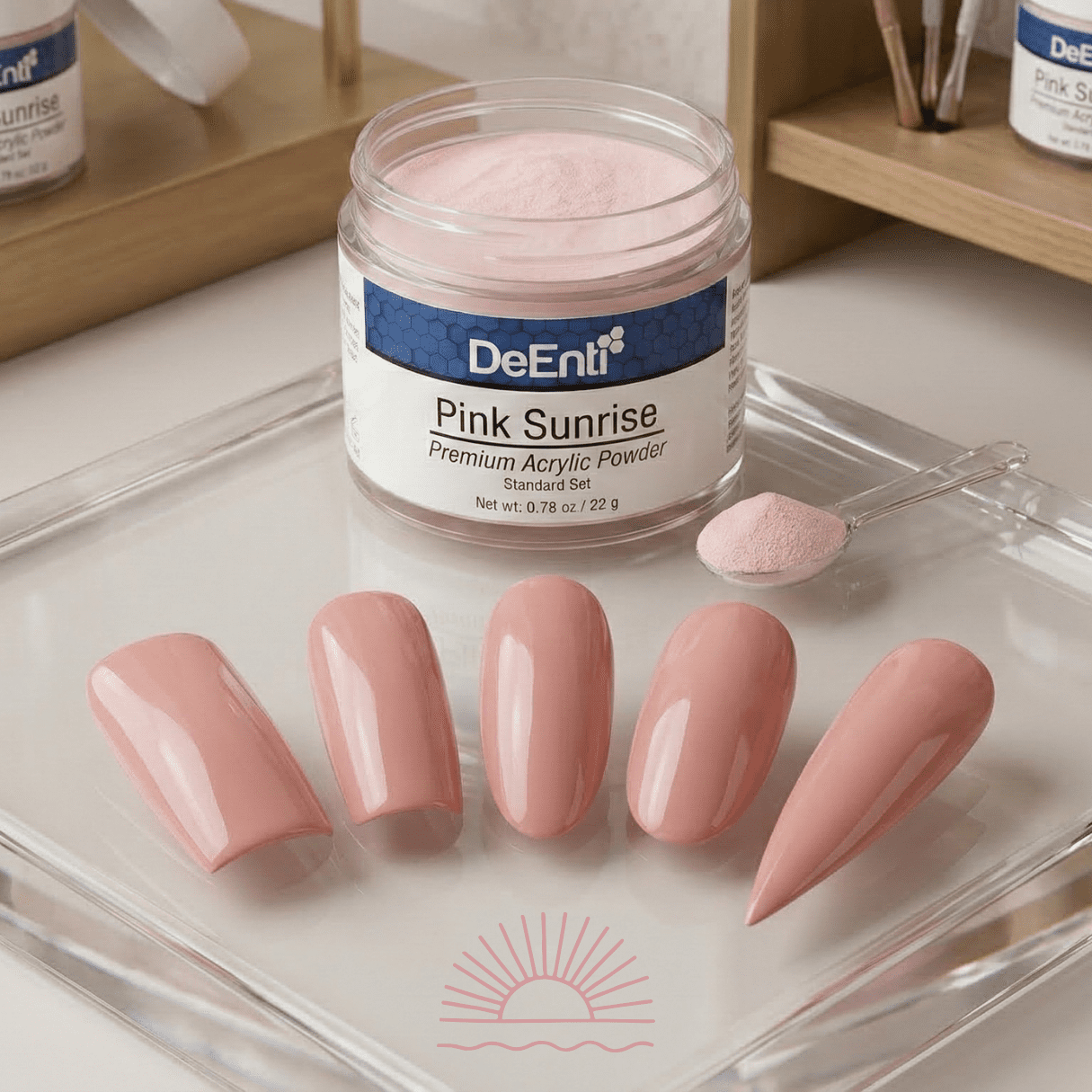 Pink Sunrise Acrylic Powder - 0.78 oz - Image 5