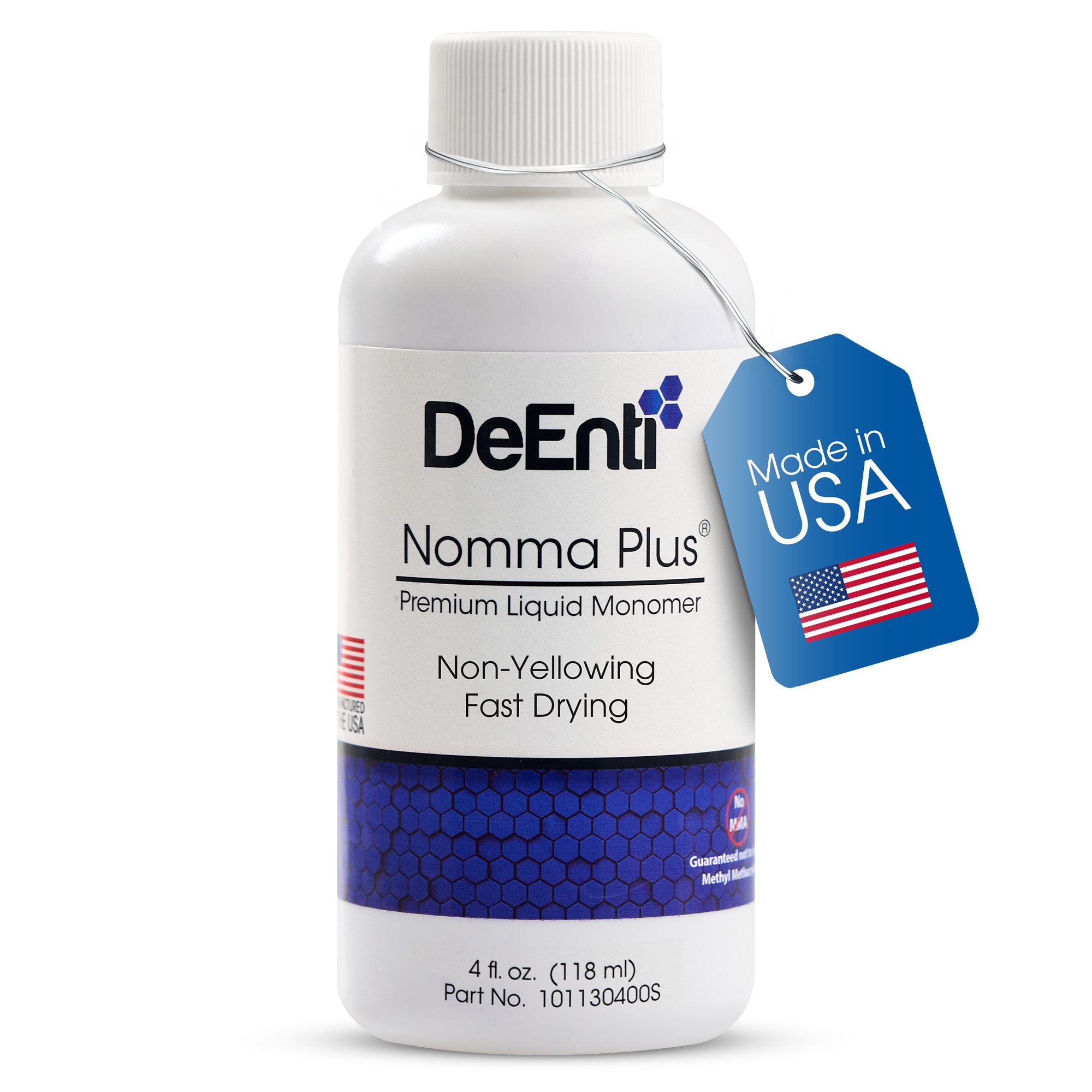 4 fl. oz. Nomma Plus Acrylic Nail Monomer for professional nail extensions and sculpting.