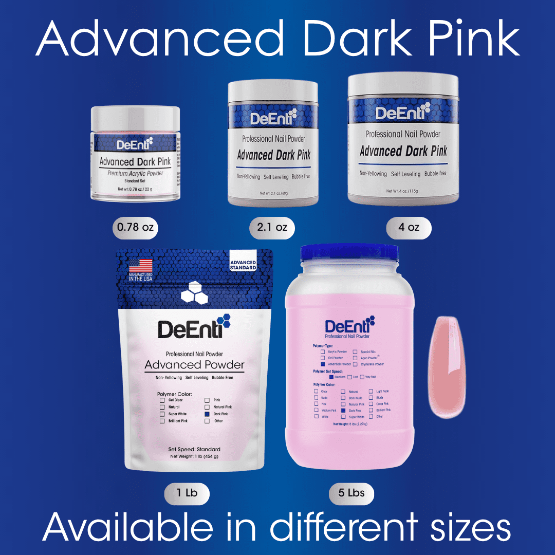 Dark Pink Acrylic Powder - 0.78 oz - Image 4