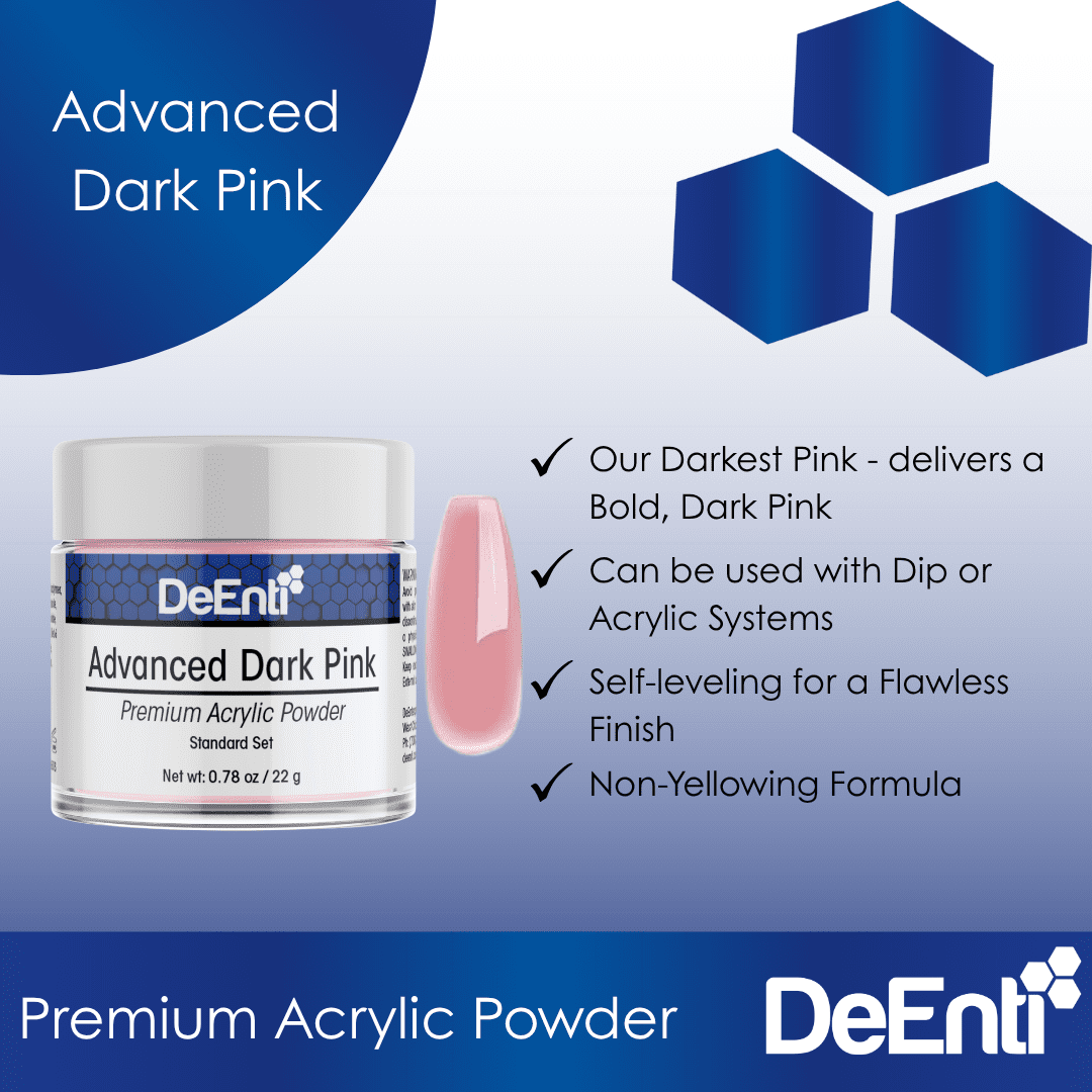 Dark Pink Acrylic Powder - 0.78 oz - Image 3
