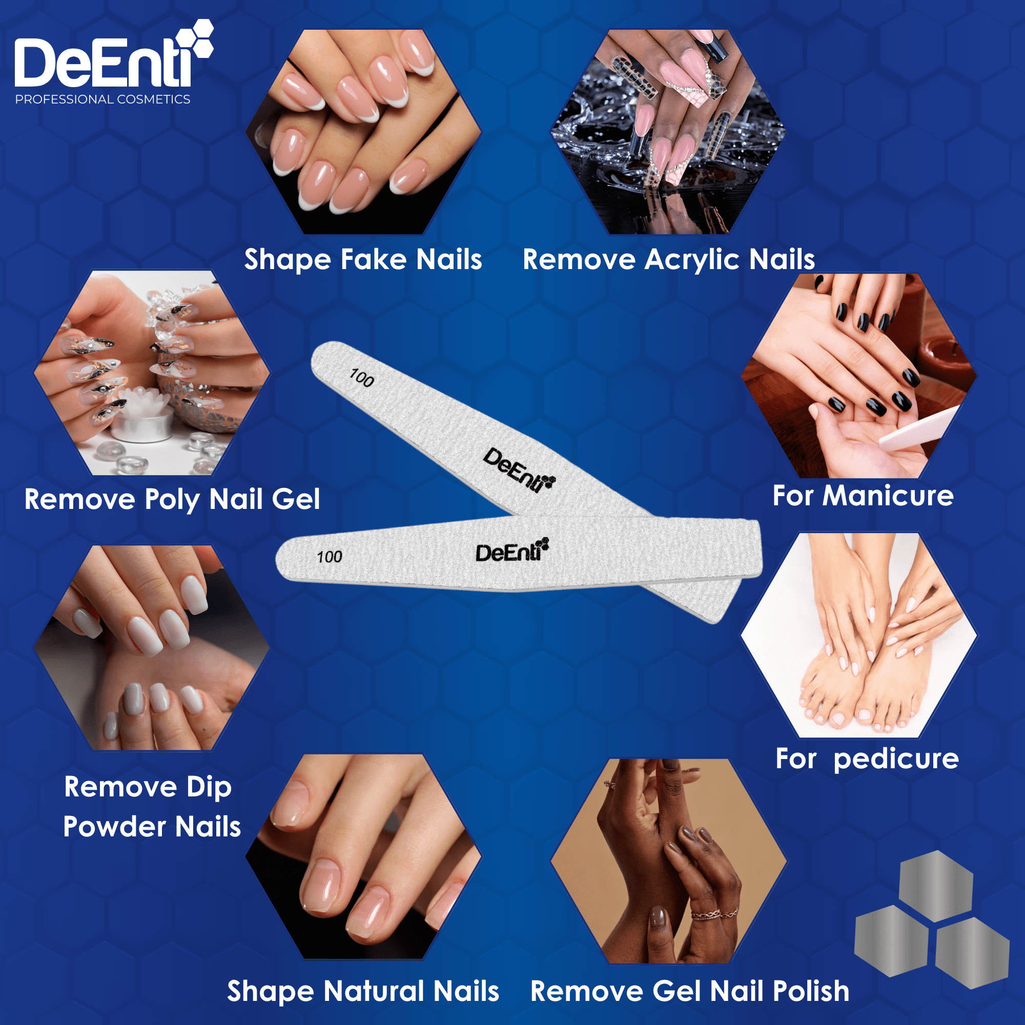 Premium Nail File - 100/180 Grit - 50 Pack - Image 6