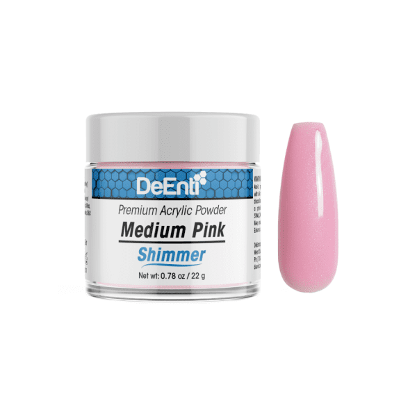 Medium Pink Shimmer Acrylic Powder - 0.78 oz