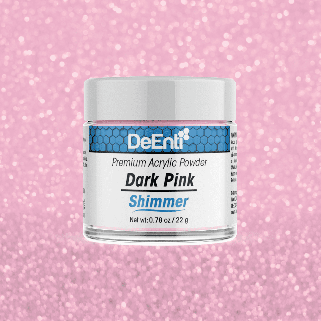 Dark Pink Shimmer Acrylic Powder - 0.78 oz - Image 2