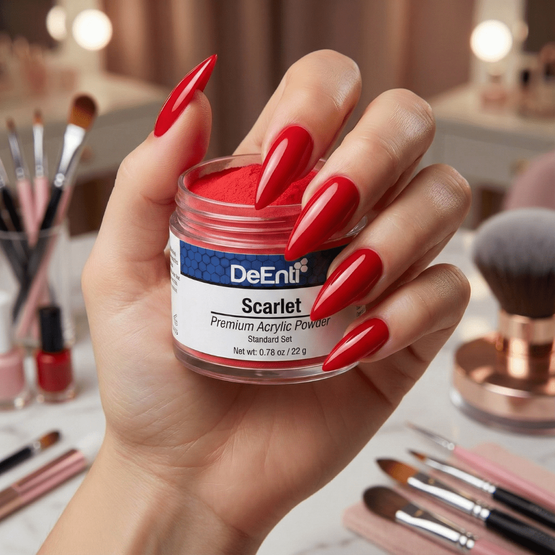 Scarlet Acrylic Powder - 0.78 oz - Image 2