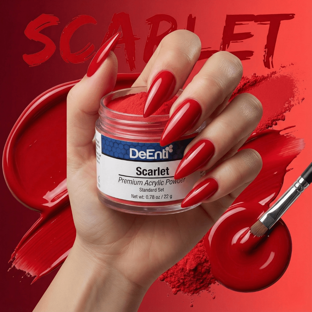 Scarlet Acrylic Powder - 0.78 oz - Image 4